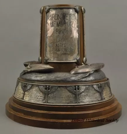 Trophy - Aaron DeRoy Memorial Trophy 
For Fastest Heat Championship