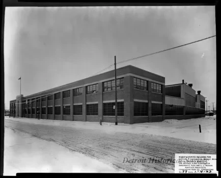 Negative, Film - Manufacturing Building for Ex-Cell-O Corporation, Detroit, Michigan