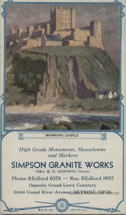 Blotter, Desk - Simpson Granite Works