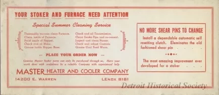 Blotter, Desk - Master Heater and Cooler Company