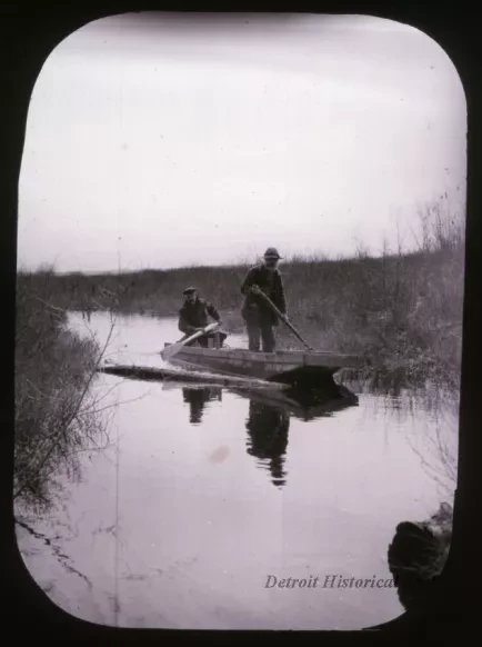 Transparency, Lantern-slide - Returning from Work near Wallin Mich