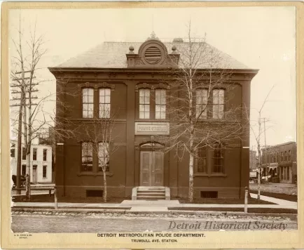 Print, Photographic - Detroit Metropolitan Police Department, Trumbull Ave. Station