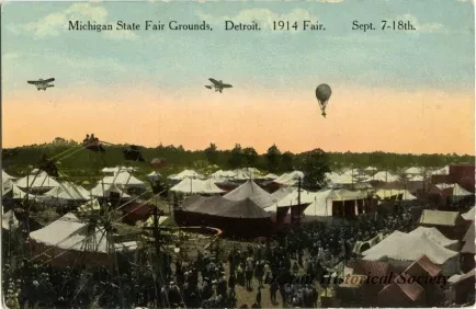 Postcard - Michigan State Fair Grounds, Detroit. 1914 Fair. Sept. 7-18th. - Michigan State Fair Grounds, Detroit. 1914 Fair.
