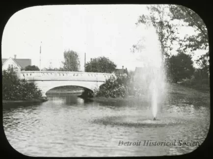 Transparency, Lantern-slide - Clark Park, Detroit