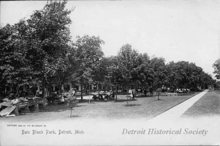Postcard - Baic Blank [sic] Park, Detroit, Mich