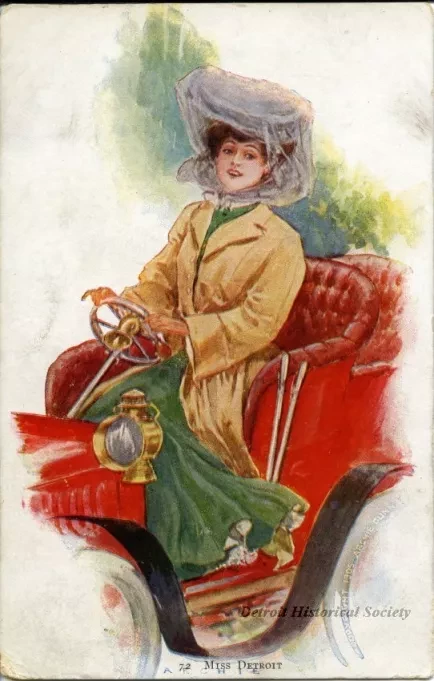 Postcard - Miss Detroit