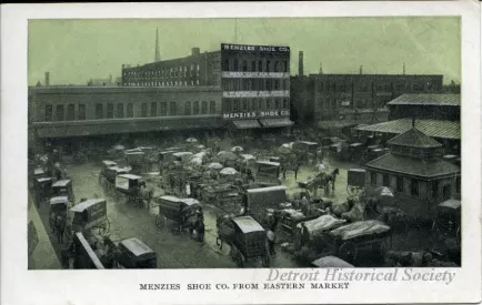 Postcard - Menzies Shoe Co. from Eastern Market