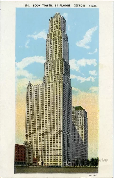 Postcard - Book Tower, 81 Floors, Detroit, Mich. - Book Tower, 81 Floors, Detroit, Mich.