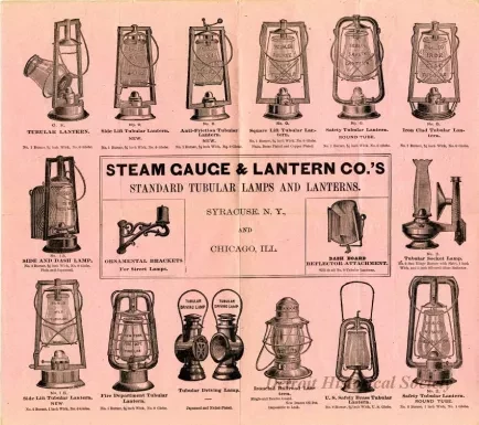 Catalog - Steam Gauge and Lantern Co.'s Standard Tubular Lamps and Lanterns