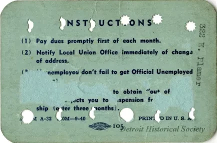 Card, Union