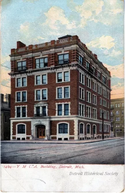 Postcard - Y.M.C.A. Building, Detroit, Mich.