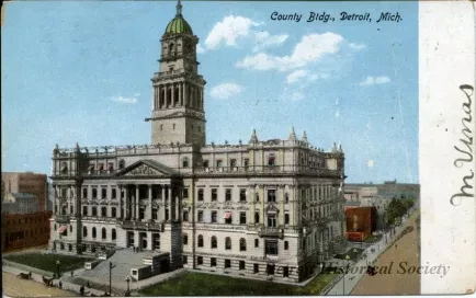 Postcard - County Bldg., Detroit, Mich.