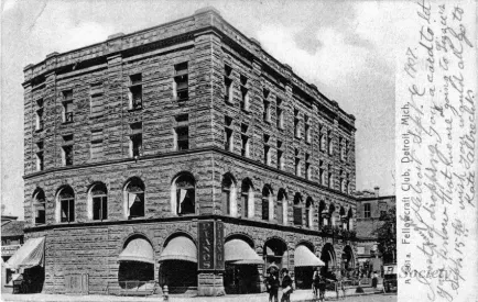 Postcard - Fellowcraft Club, Detroit, Mich.