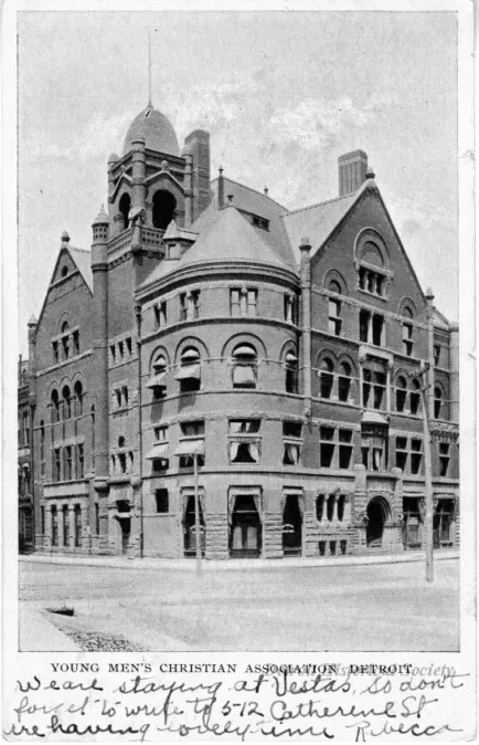Postcard - Young Men's Christian Association, Detroit