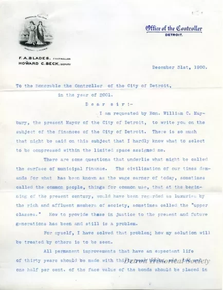 Letter - Office of the Controller