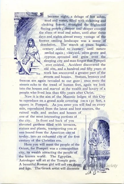 Brochure - A Pompeiian Festival