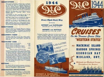 Brochure - Cruises on the famous cruise ship "WESTERN STATES"