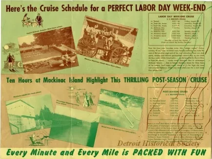 Brochure - D&C Cruises, 1. Labor Day Weekend Cruise