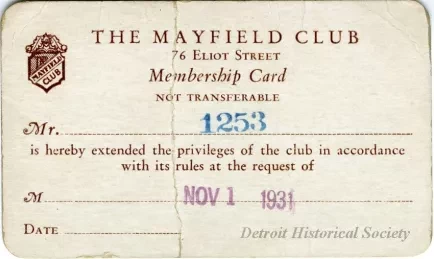 Card, Membership