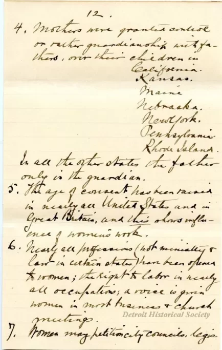 Letter - Woman's Suffrage - Retrospect and Prophecy