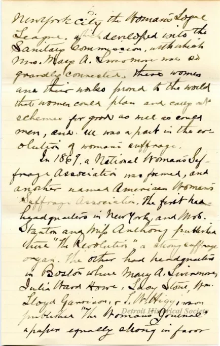 Letter - Woman's Suffrage - Retrospect and Prophecy