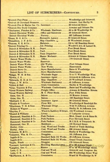 Directory, Telephone - The Speaking Telephone!
List of Subscribers connected with the Central Office System
