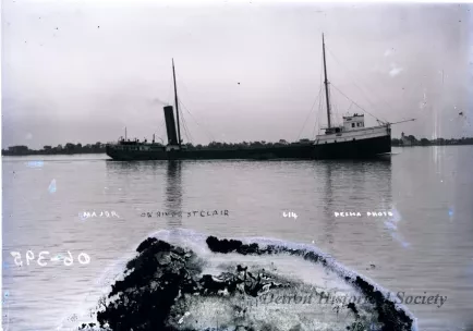 Negative, Glass-plate - MAJOR on River St. Clair