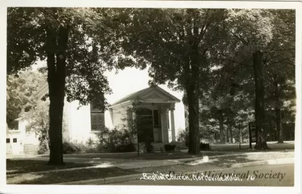 Postcard - Baptist Church, Northville, Mich. 16