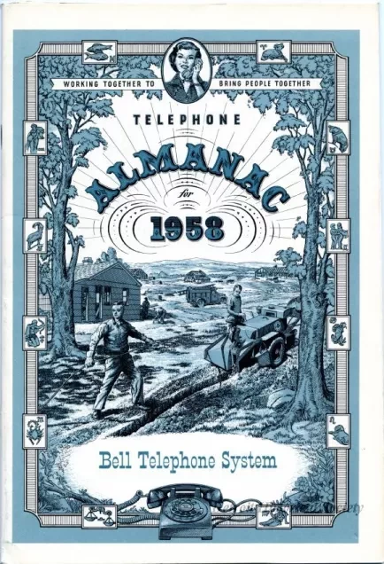 Booklet - Telephone Almanac for 1958