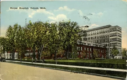 Postcard - Harper Hospital, Detroit, Mich. - Harper Hospital, Detroit, Mich.