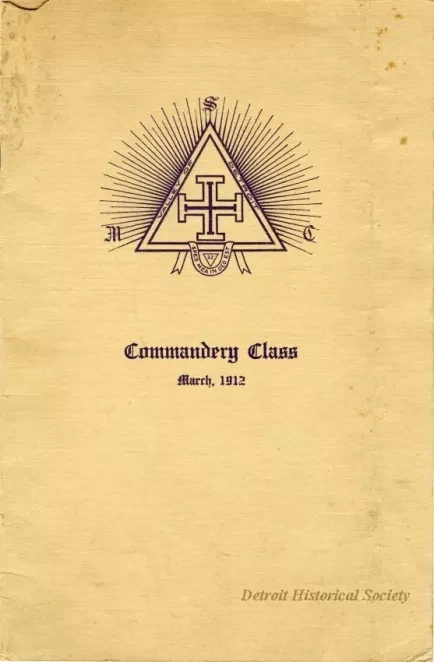 Program - Commandery Class, March, 1912
