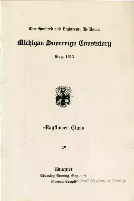 Program - Mayflower Class, May, 1913
