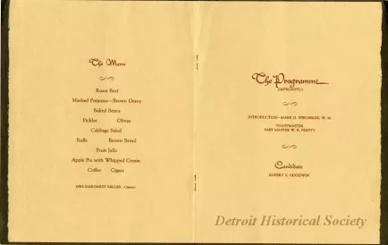 Program - Annual Past Master's Night
