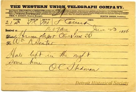Telegram - The Western Union Telegraph Company