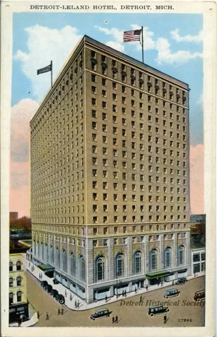 Postcard - Detroit-Leland Hotel, Detroit, Mich. - Detroit-Leland Hotel, Detroit, Mich.