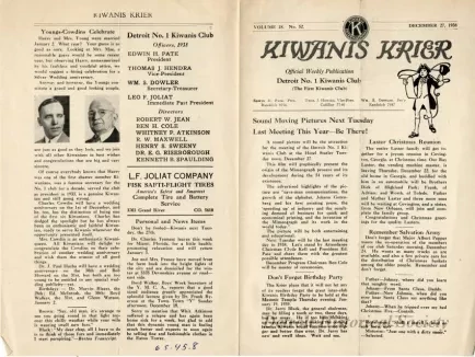 Newsletter - Kiwanis Krier, Vol. 18, No. 52