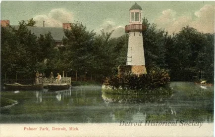 Postcard - Palmer Park, Detroit, Mich.