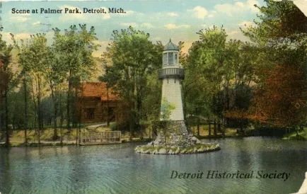 Postcard - Scene at Palmer Park, Detroit, Mich.