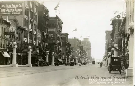 Postcard - Elks Reunion. Detroit 1910