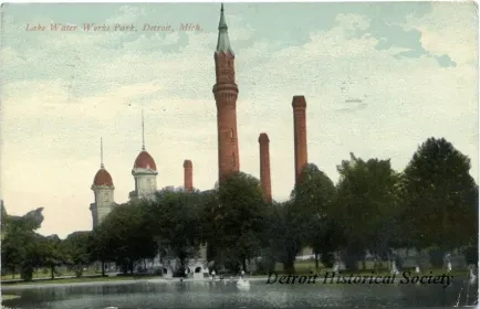 Postcard - Lake Water Works Park, Detroit, Mich. - Lake Water Works Park, Detroit, Mich.