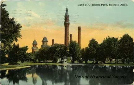 Postcard - Lake at Gladwin Park, Detroit, Mich. - Lake at Gladwin Park, Detroit, Mich.