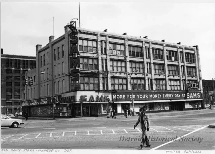 Print, Photographic - Old Sam's Store - Monroe St., Detroit