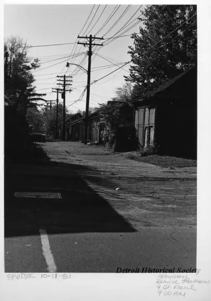 Print, Photographic - Alleyway Behind Mathew & St. Paul, 9:00 AM
