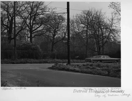 Print, Photographic - Fields E. Detroit 9:00 AM; Bortle, Maxwell; Edge of Indian Village