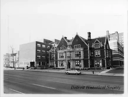 Print, Photographic - Lemuel Bowen House; Detroit Osteopathic Hospital; Woodward Ave