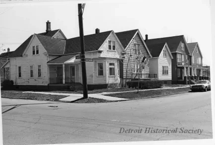 Print, Photographic - S.E. Corner of Piquette and Joseph Campau