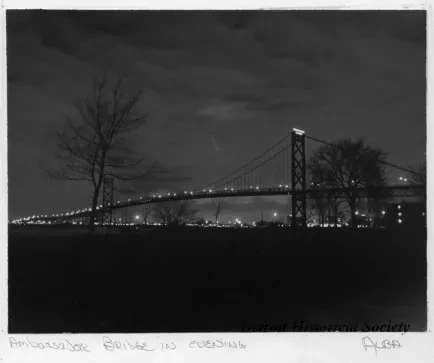 Print, Photographic - Ambassador Bridge in Evening