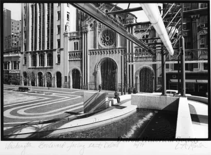 Print, Photographic - Washington Boulevard Facing East, Detroit