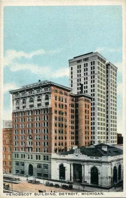 Postcard - Penobscot Building, Detroit, Mich.