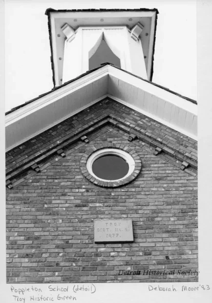 Print, Photographic - Poppleton School (detail), Troy Historic Green